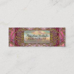 Delancey Petal Elegant Professional Skinny Mini Business Card