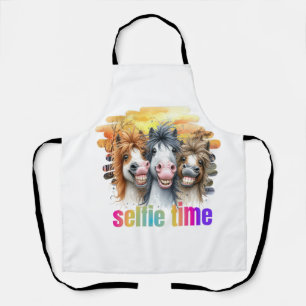 Delantares,horse meme – funny horses on a selfie apron