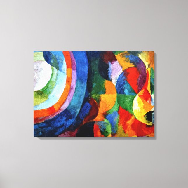 Delaunay - Circular Forms, Sun, Moon Canvas Print (Front)