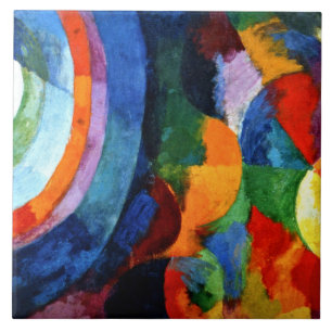 Delaunay - Circular Forms, Sun, Moon Tile