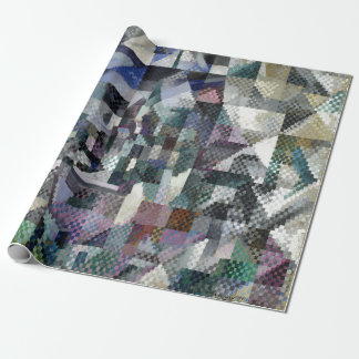 Delaunay Claasical Abstract Art Painting Window 3 Wrapping Paper