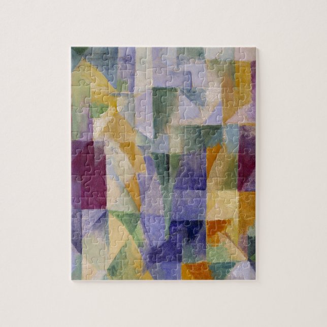 Delaunay Claasical Abstract Art Painting Windows Jigsaw Puzzle (Vertical)
