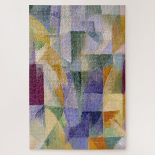 Delaunay Claasical Abstract Art Painting Windows Jigsaw Puzzle