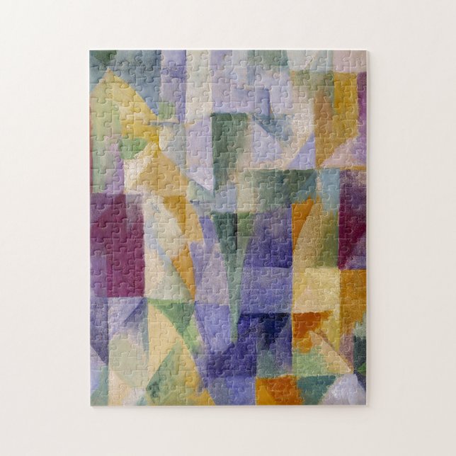 Delaunay Claasical Abstract Art Painting Windows Jigsaw Puzzle (Vertical)