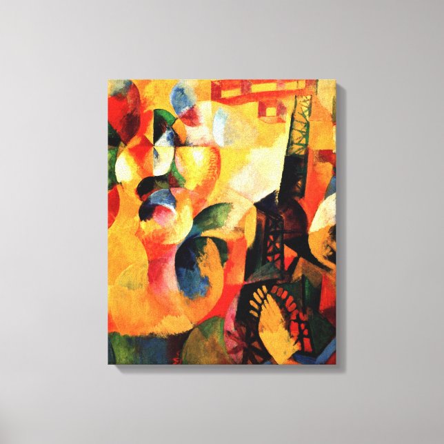 Delaunay - Sun, Tower, Airplane Canvas Print (Front)