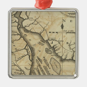 Delaware 2 metal ornament