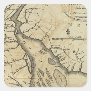 Delaware 2 square sticker