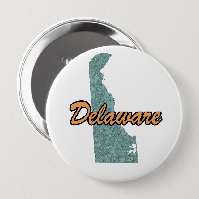 Delaware 4 Inch Round Button (Front & Back)