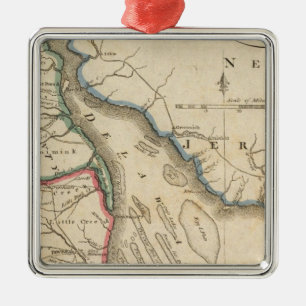 Delaware 5 metal ornament