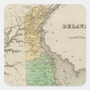 Delaware 6 square sticker