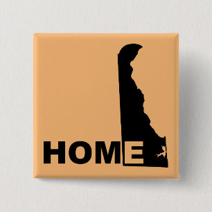 Delaware Accueil Loin De L'État Bouton Badge Pin