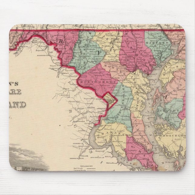Delaware and Maryland Mouse Pad (Front)