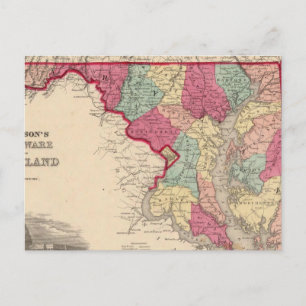 Delaware and Maryland Postcard