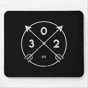 Delaware Area Code 302 State Pride Souvenir Gift A Mouse Pad