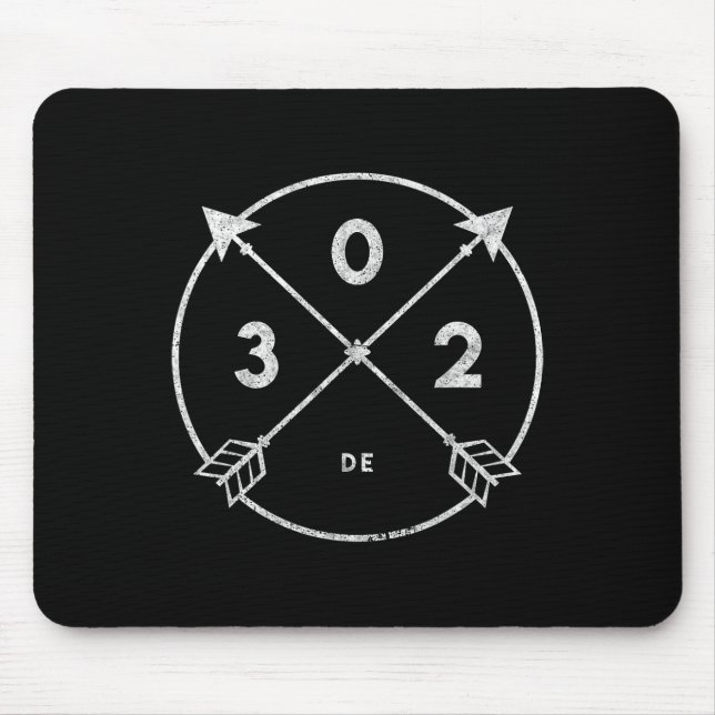 Delaware Area Code 302 State Pride Souvenir Gift A Mouse Pad (Front)