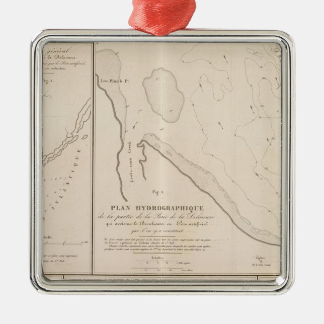 Delaware Bay Metal Ornament (Front)