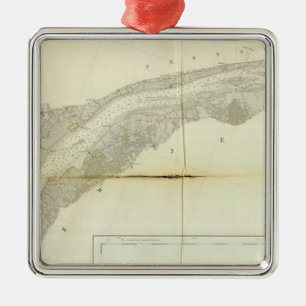 Delaware Bay, River 3 Metal Ornament