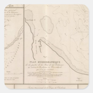 Delaware Bay Square Sticker