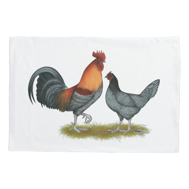 Delaware Blue Hen Pillowcase (Back)