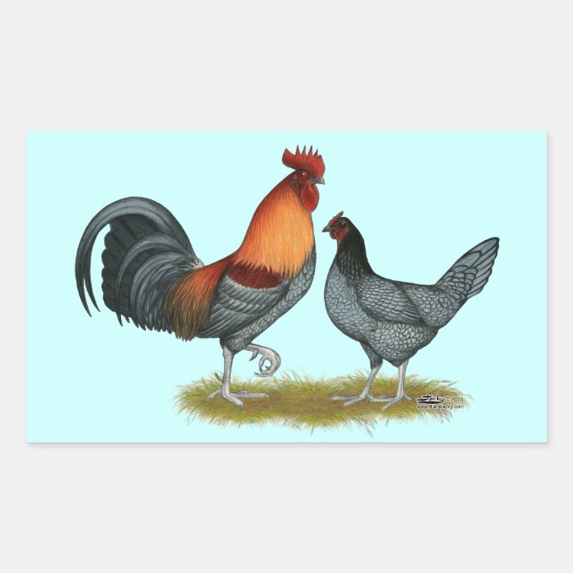 Delaware Blue Hen Sticker (Front)