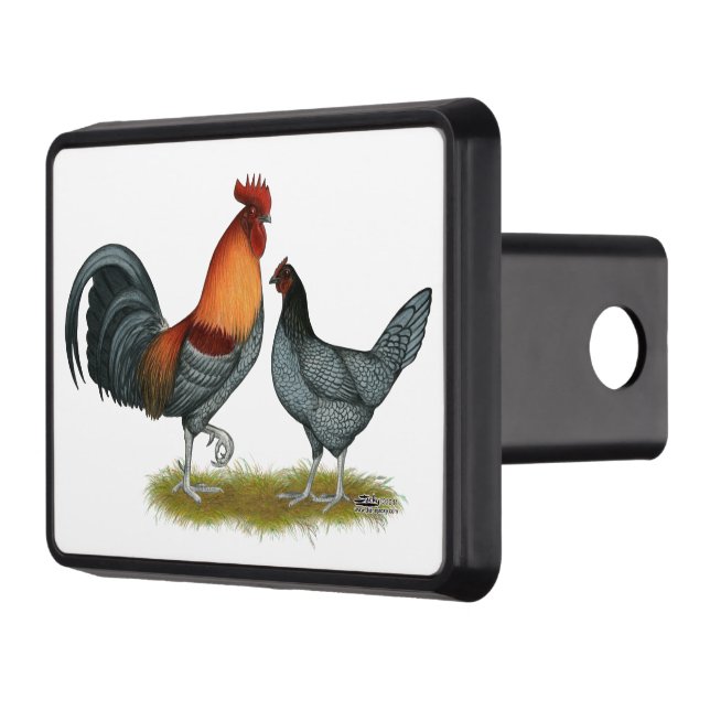 Delaware Blue Hen Trailer Hitch Cover (Left)