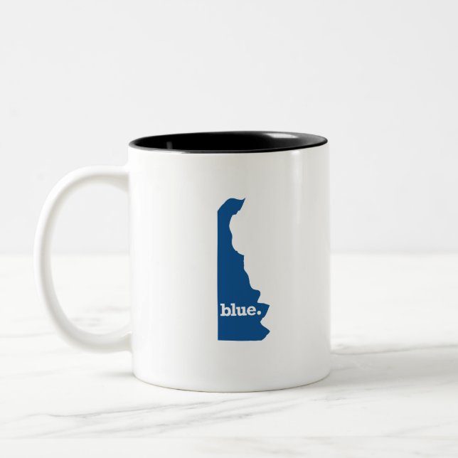 DELAWARE BLUE STATE Two-Tone COFFEE MUG (Left)
