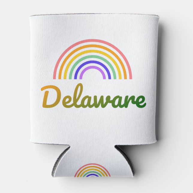 Delaware - Delaware Postcards - Delaware magnets Can Cooler (Front)