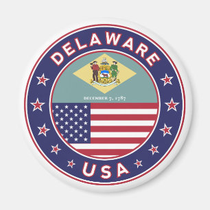 Delaware, Delaware t-shirt, Delaware sticker Magnet
