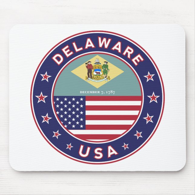 Delaware, Delaware t-shirt, Delaware sticker Mouse Pad (Front)
