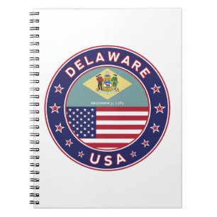 Delaware, Delaware t-shirt, Delaware sticker Notebook