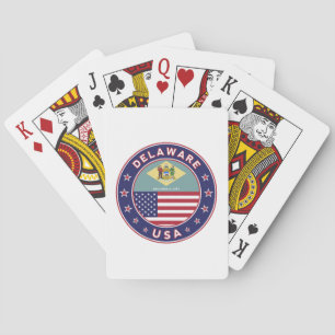 Delaware, Delaware t-shirt, Delaware sticker Playing Cards