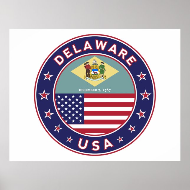 Delaware, Delaware t-shirt, Delaware sticker Poster (Front)