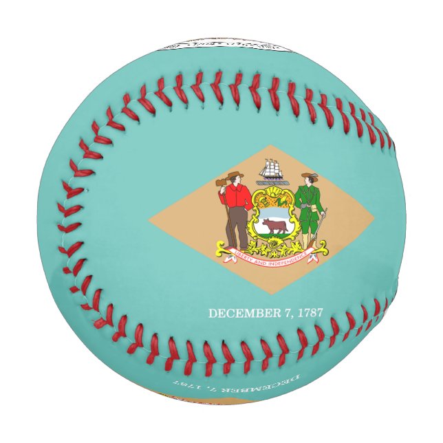 Delaware flag baseball (Front Left)