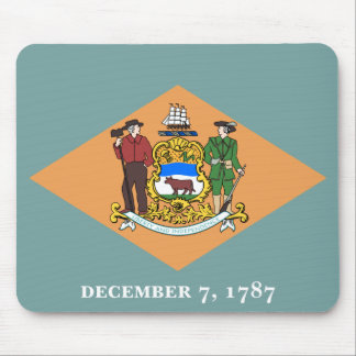 Delaware Flag Mouse Pad