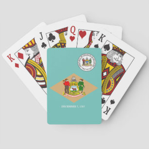 Delaware flag playing cards