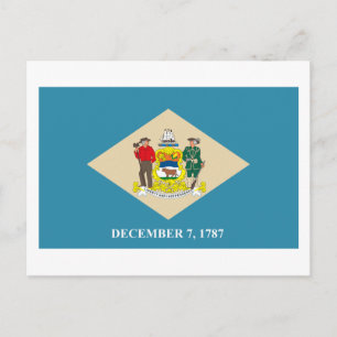 Delaware Flag Postcard