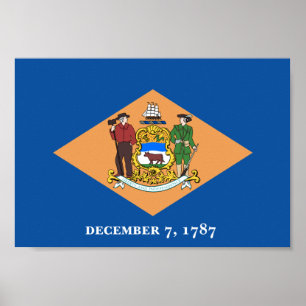 Delaware Flag Poster