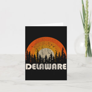Delaware - funny nature vintage hiking 60s 70s 80s card