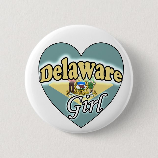 Delaware Girl 2 Inch Round Button (Front)