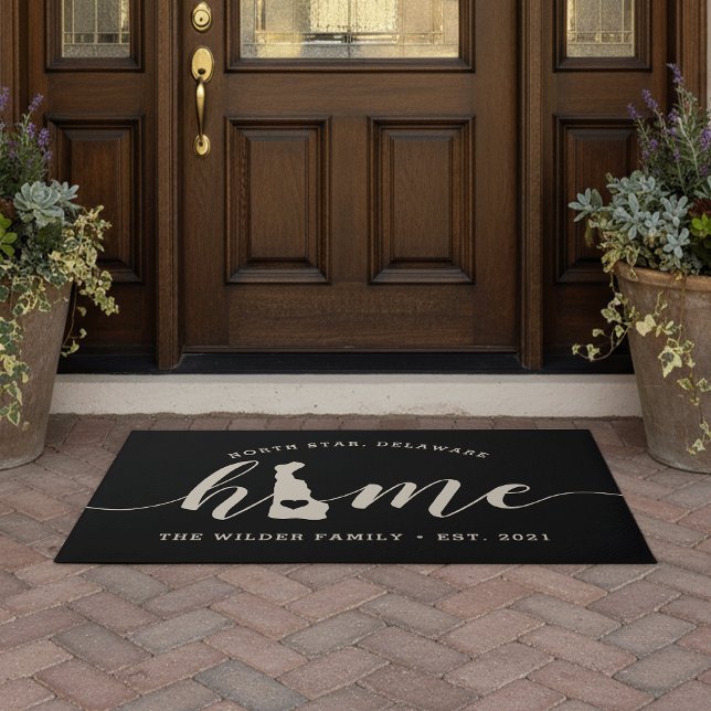 Delaware Home State Personalized Doormat (Creator Uploaded)