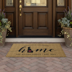 Delaware Home State Personalized Doormat