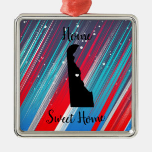 Delaware Home Sweet Home Metal Ornament
