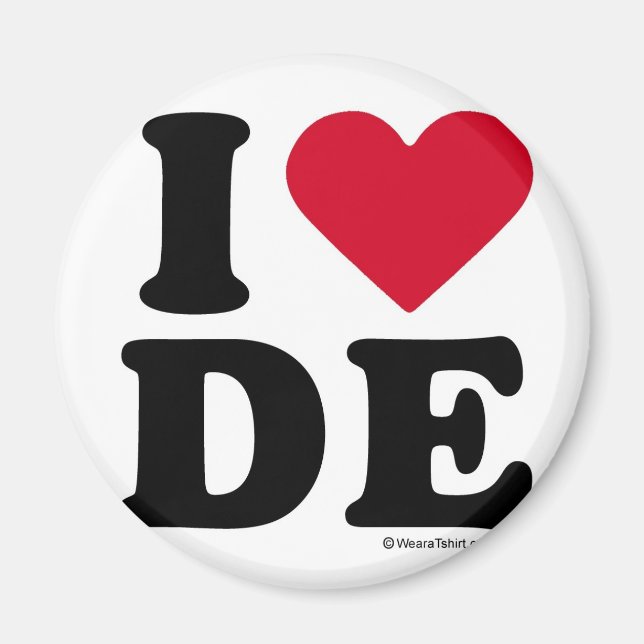 DELAWARE - I LOVE DE - I LOVE DELAWARE MAGNET (Front)