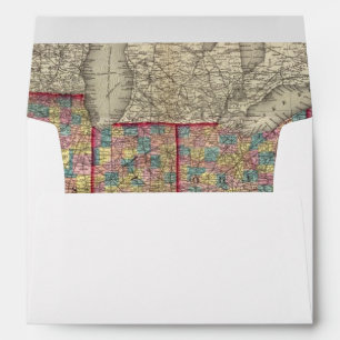 Delaware, Illinois, Indiana, and Iowa Envelopes