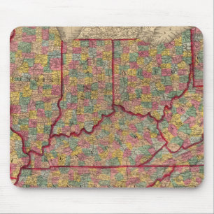 Delaware, Illinois, Indiana, Iowa North Carolina Mouse Pad
