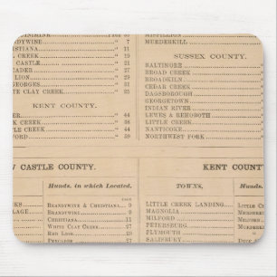 Delaware Index Mouse Pad