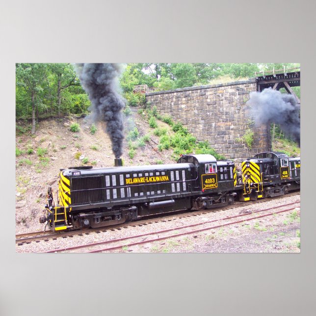 Delaware Lackawanna Railroad Alco RS-3s Poster (Front)