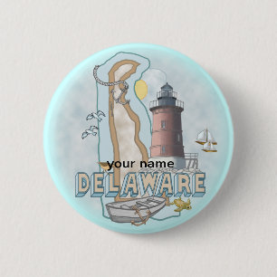 Delaware Lighthouse pin button