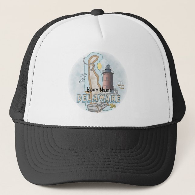Delaware Lighthouse  Trucker Hat (Front)