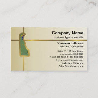 Delaware Map Business Card